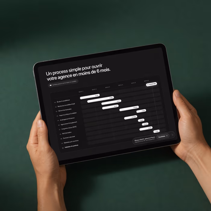 Le parcours candidat sur tablette