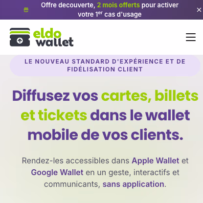 Le site eldo wallet sur téléphone