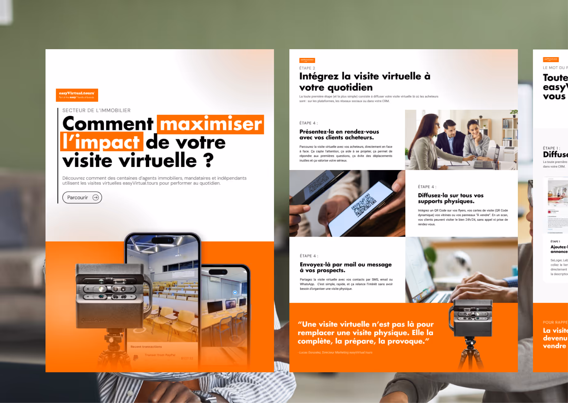 Consultant Vizion en réunion stratégique avec un client B2B