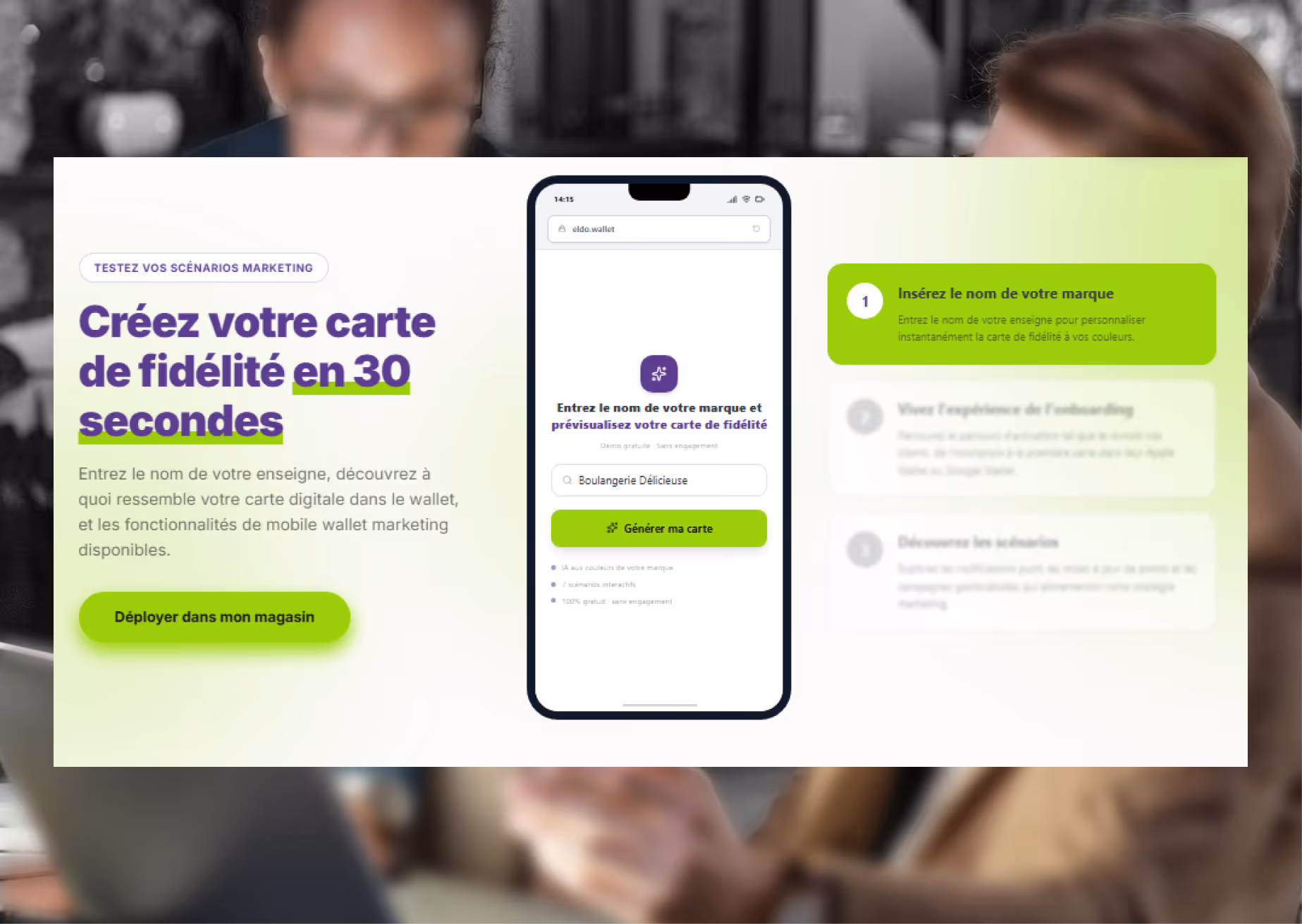 Consultant Vizion développant une application IA pour un client B2B