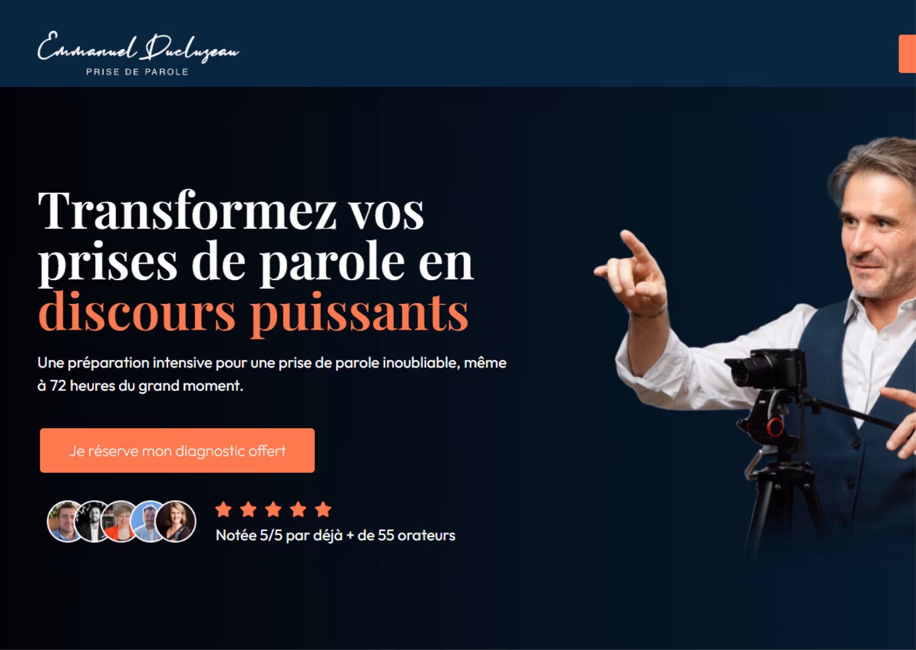 Consultant Vizion en réunion de cadrage avec un client B2B
